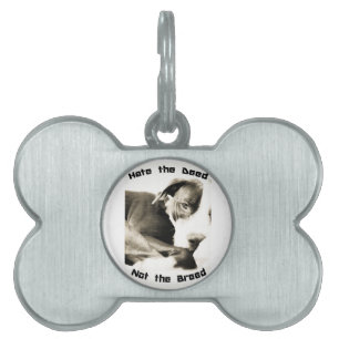 Placa Para Mascotas odio la acción, no la raza pitbull