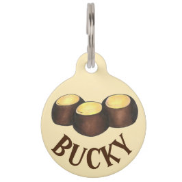 Placa Para Mascotas Ohio OH Peanut Butter Buckeye Buck Oye Nut Candy