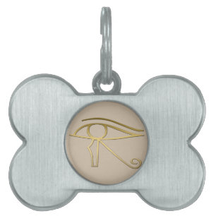 Placa Para Mascotas Ojo del símbolo del egipcio de Horus