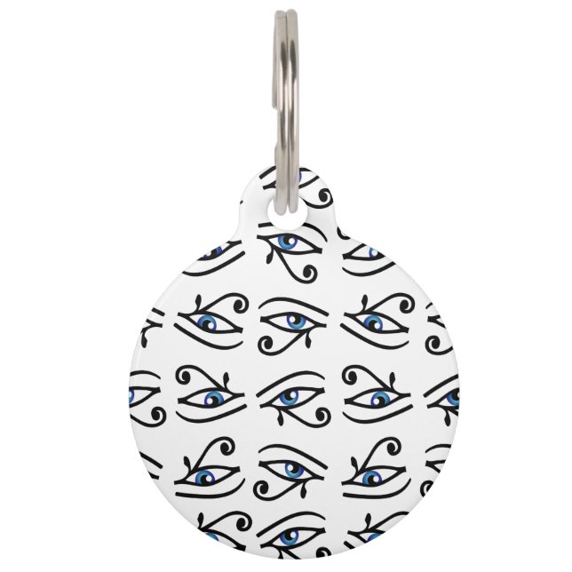 Placa Para Mascotas Ojo egipcio de Horus o wadjet (Anverso)
