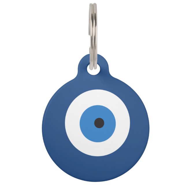 Placa Para Mascotas Ojo griego (Anverso)