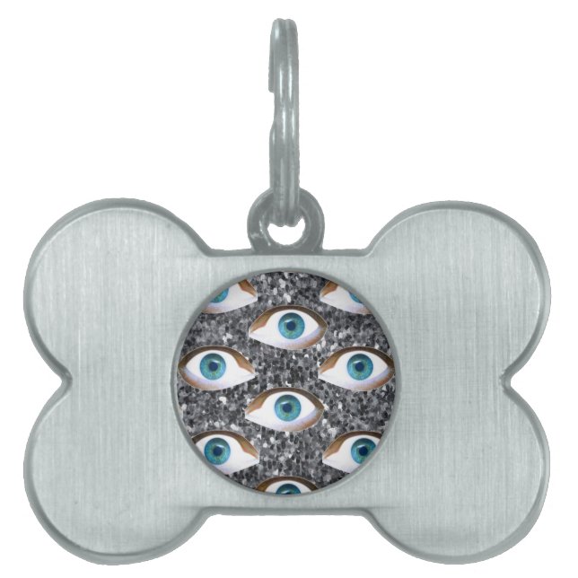 Placa Para Mascotas ojos secuenciales (Frente)