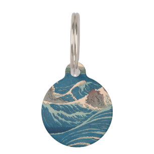 Placa Para Mascotas Olas japonesas de arte de Naruto Whirlpool