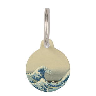 Placa Para Mascotas Ondas de época Bote oceánico