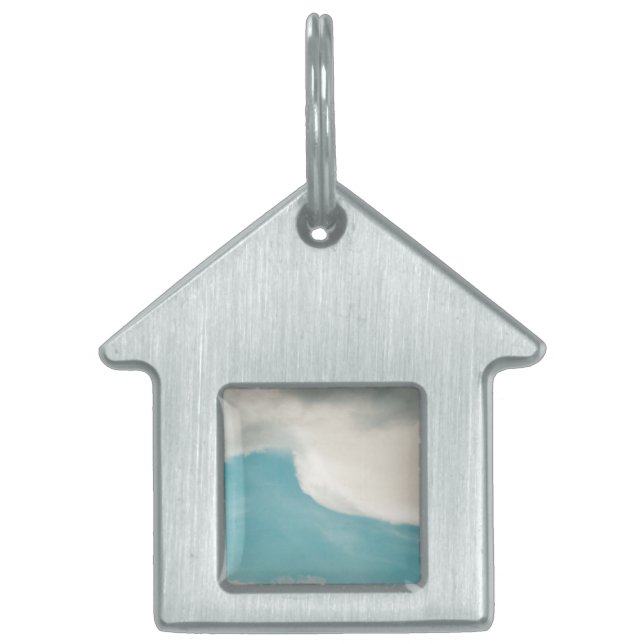 Placa Para Mascotas ondas de todos los modos (Frente)