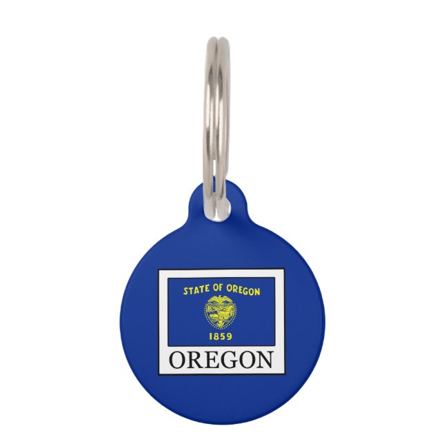 Placa Para Mascotas Oregón (Anverso)