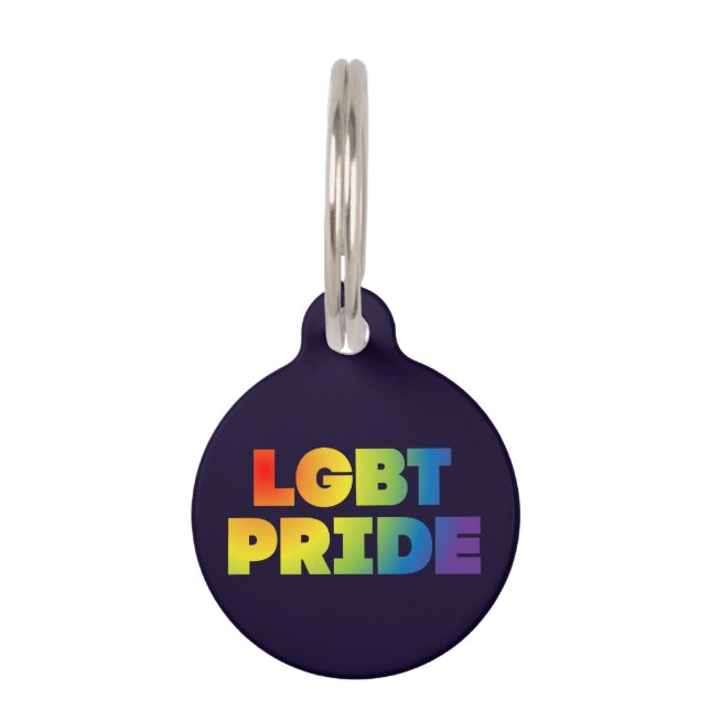 PLACA PARA MASCOTAS ORGULLO LGBT (Anverso)