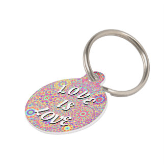 Placa Para Mascotas Orgullo Love Is Love