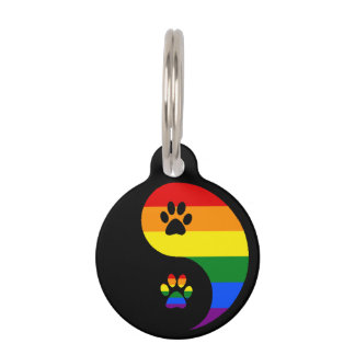 Placa Para Mascotas Orgullo Ying Yang