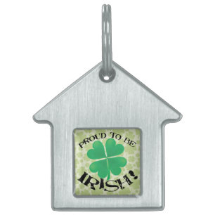 Placa Para Mascotas Orgulloso de ser irlandés