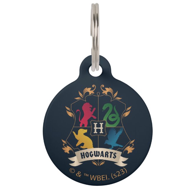 Placa Para Mascotas Ornate HOGWARTS™ House Escudo (Anverso)