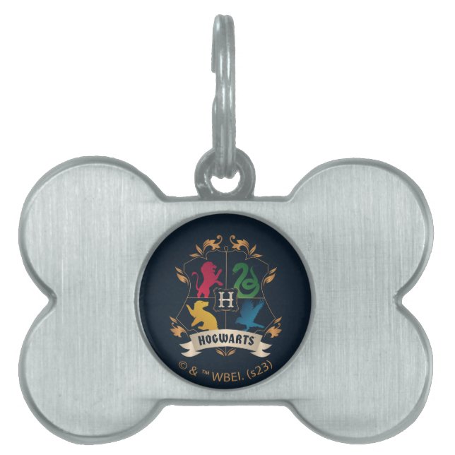 Placa Para Mascotas Ornate HOGWARTS™ House Escudo (Frente)
