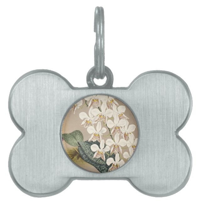 Placa Para Mascotas Orquídeas (Frente)