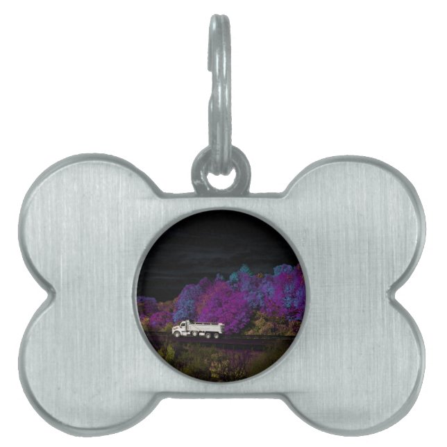Placa Para Mascotas oscar deja la fiesta (Frente)