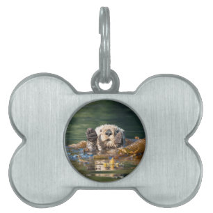 Placa Para Mascotas Otter Sea Otter