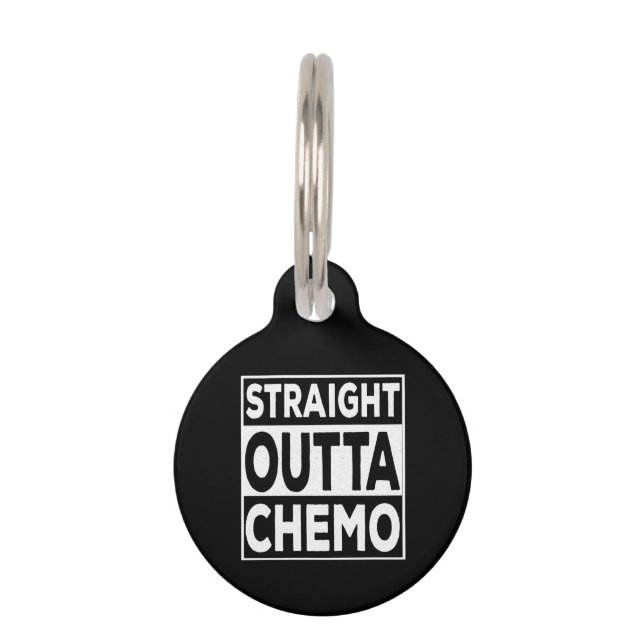 Placa Para Mascotas Outta Chemo (Anverso)