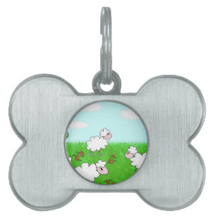 Placa Para Mascotas Oveja