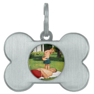 Placa Para Mascotas Padre de riego