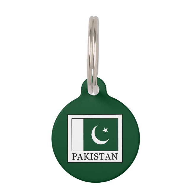 Placa Para Mascotas Pakistán (Anverso)