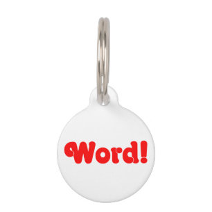 Placa Para Mascotas ¡Palabra!