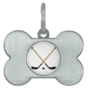 Placa Para Mascotas Palillos cruzados