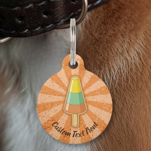 Placa Para Mascotas Palito de sorbete en forma de cono (Subido por el creador)