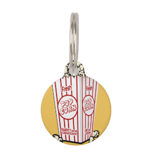 Placa Para Mascotas Palomitas frescas