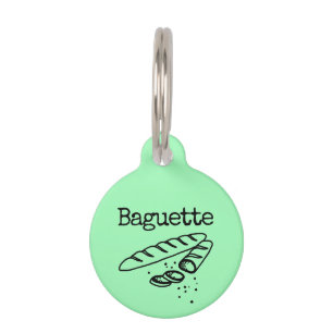 Placa Para Mascotas Pan verde Baguette