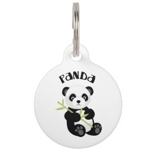 Placa Para Mascotas Panda
