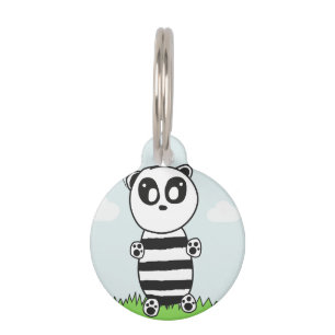 Placa Para Mascotas Panda Kid