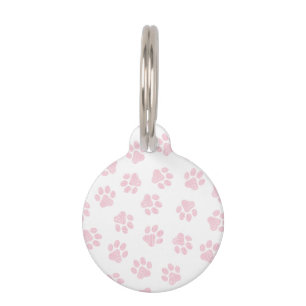 Placa Para Mascotas Papas de perro, garras de perro, garras rosadas de