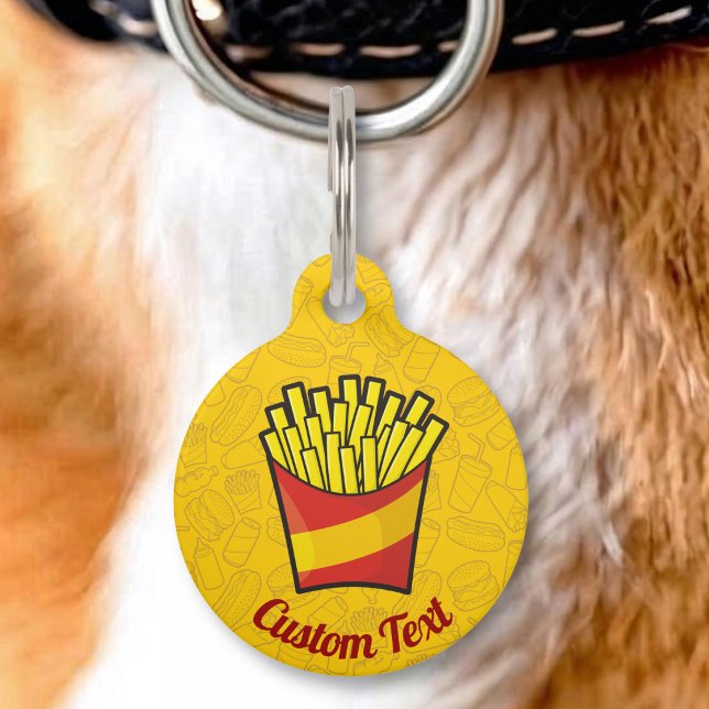 Placa Para Mascotas Papas fritas (Subido por el creador)