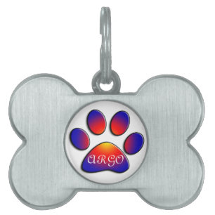PLACA PARA MASCOTAS PAPEL COLORIDO