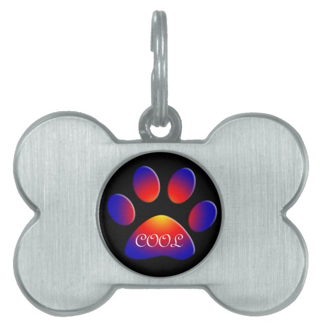 PLACA PARA MASCOTAS PAPEL COLORIDO (Frente)