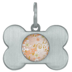 Placa Para Mascotas Papel de pared de flores 8