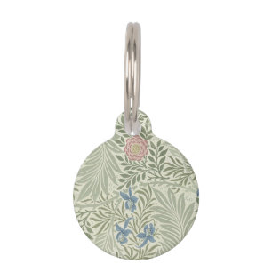 Placa Para Mascotas Papel pintado floral Larkspur de William Morris