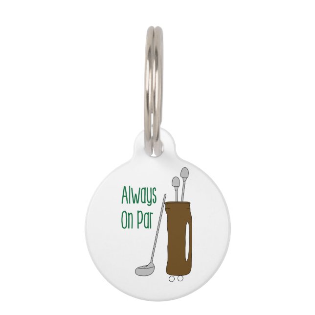 Placa Para Mascotas Par Golf (Anverso)