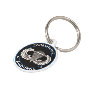 Placa Para Mascotas Paracaidista aerotransportado