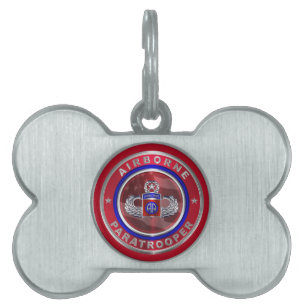 Placa Para Mascotas Paracaidista de la 82.ª División Aerotransportada