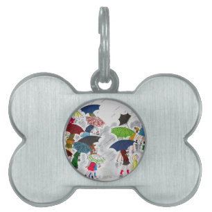 Placa Para Mascotas Paraguas