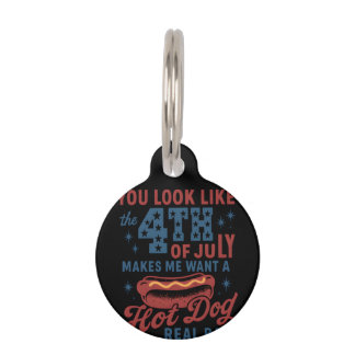 Placa Para Mascotas Parece Que El 4 De Julio Me Hace Querer Un Calor