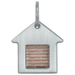 Placa Para Mascotas Pared de ladrillo