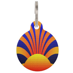 Placa Para Mascotas Pared de Sunset