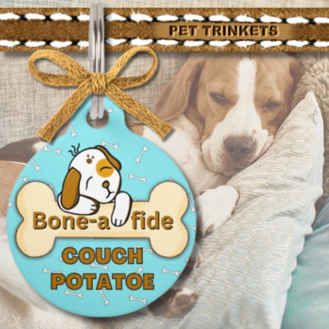 Placa Para Mascotas Pareja de Bone-a-fide Potatoe Perro (Subido por el creador)
