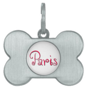 Placa Para Mascotas París