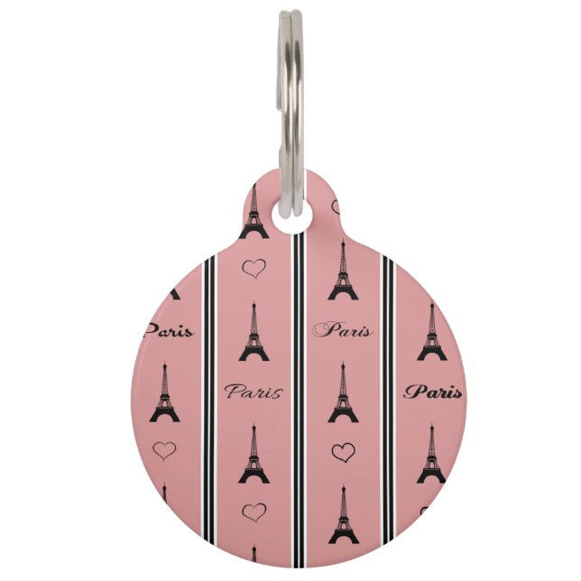 Placa Para Mascotas París (Anverso)