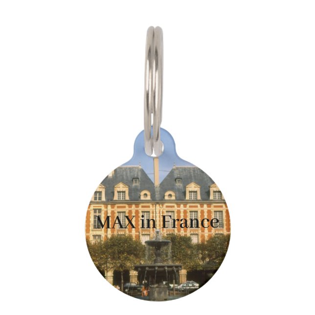Placa Para Mascotas París (Anverso)