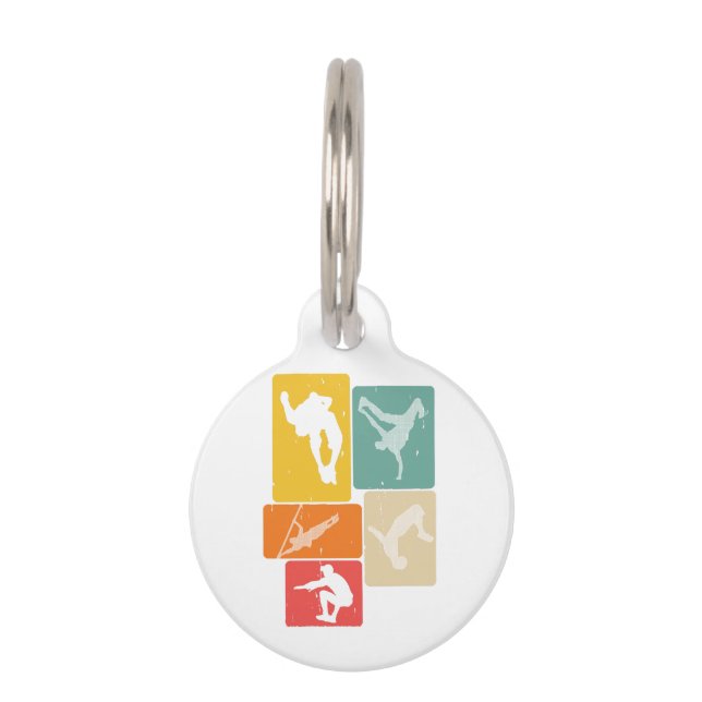 Placa Para Mascotas Parkour Freerunner Traceur Retro Freerunning (Anverso)