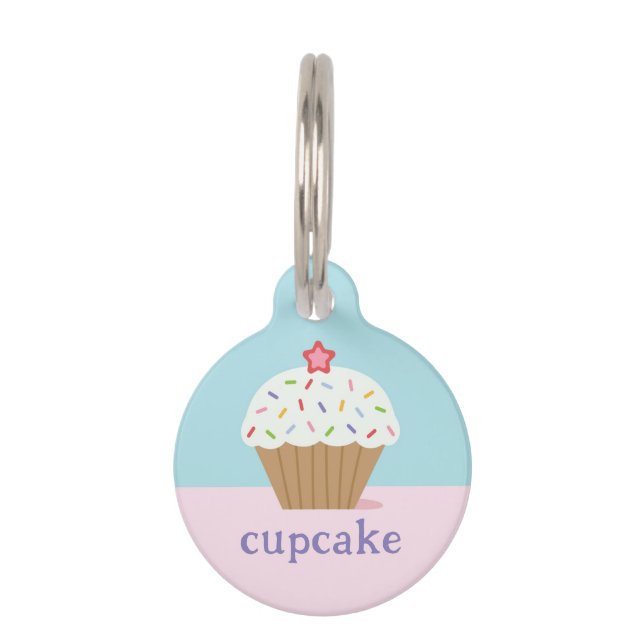 Placa Para Mascotas Pastel (Anverso)