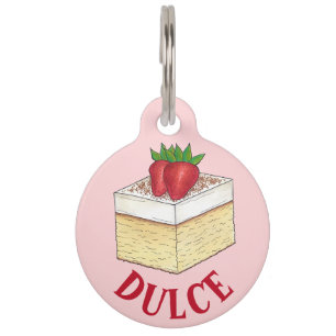 Placa Para Mascotas Pastel mexicano de Tres Leches
